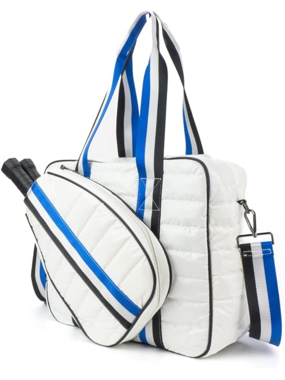 Tennis Puffer Duffel Sport Bag Lightweight Nylon Tennis Bag With Racket Pocket